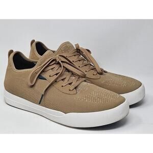 Vessi Shoes Mens 10 Weekend Sneakers Brown Knit Lace Up Round Toe Low Top